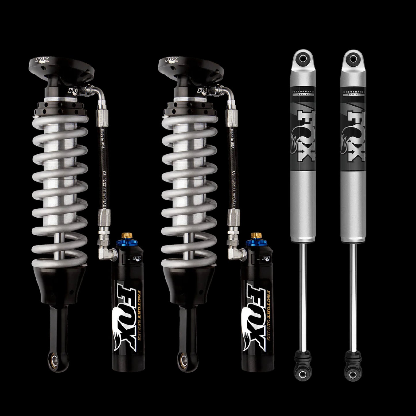 FOX - KIT DE SUSPENSIÓN 2.5 FRONT - 2.0 REAR TOYOTA HILUX 2016+