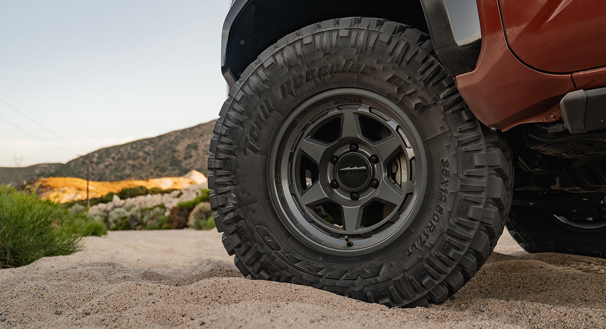 METHOD - MR708 GLOSS TITANIUM 5X127 17X8.5 ET 0 CB 71.5 BEAD GRIP