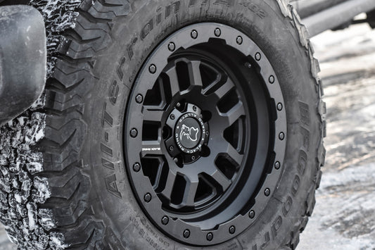 BLACK RHINO BARSTOW TEXTURED MATTE BLACK 20X9.5 6X139.7