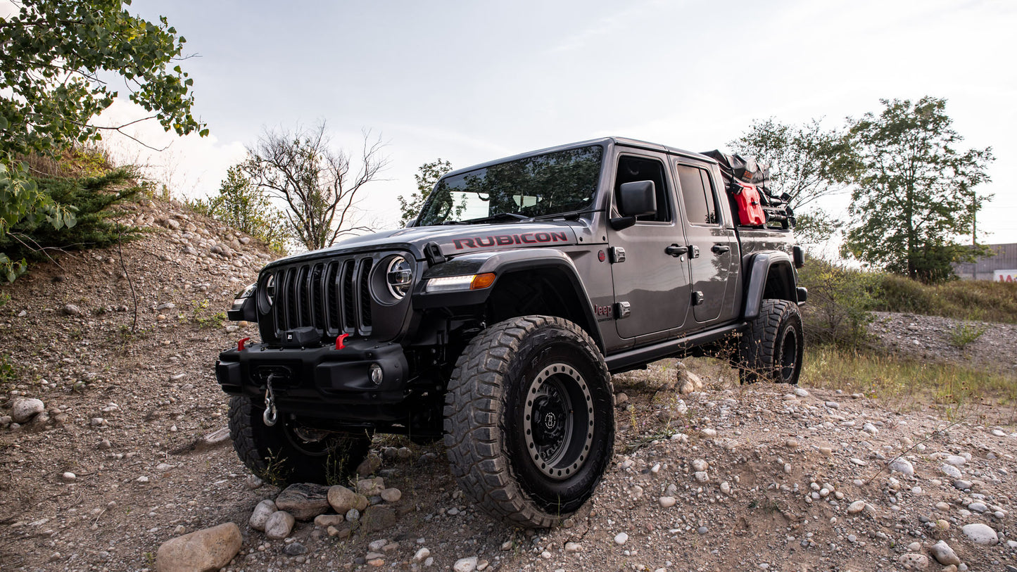 BLACK RHINO ABRAMS TEXTURED MATTE GUNMETAL 20X9.5