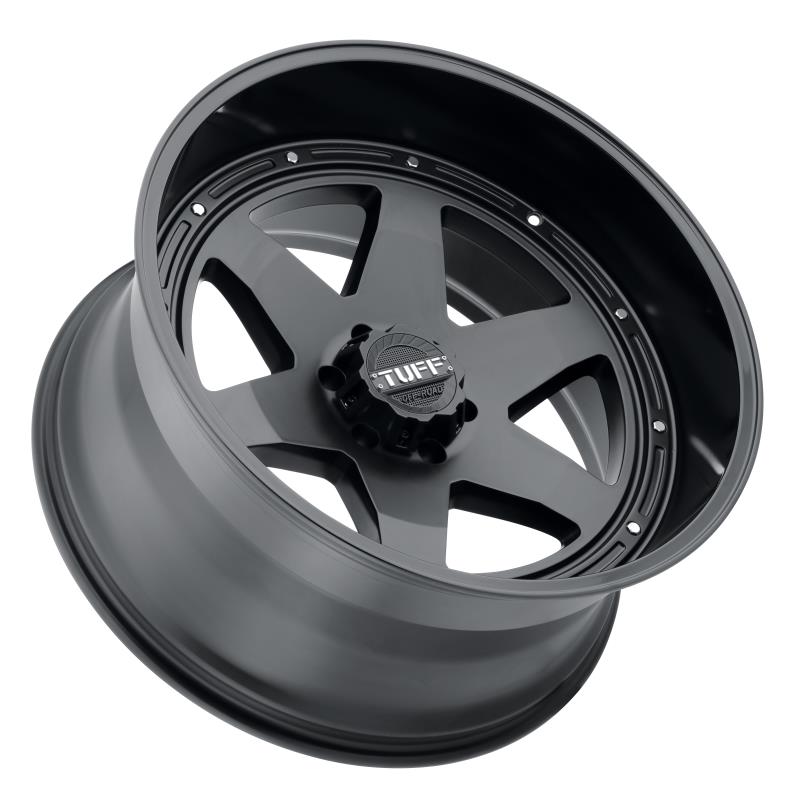 Tuff T1A R15 5x139.7 Matte Black W/Gloss Black Lip