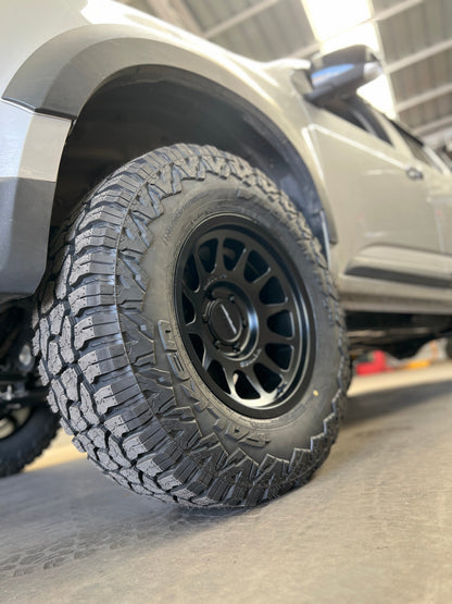 METHOD - MR703 MATTE BLACK 6x139.7 17X9 ET -12 BEAD GRIP