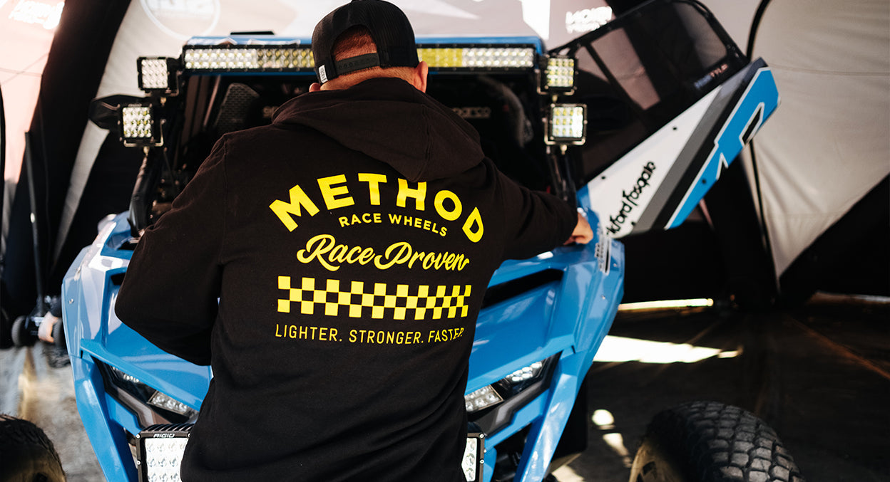 Poleron Negro Method Race Shop Zip-Up Hoodie