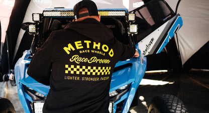 Poleron Negro Method Race Shop Zip-Up Hoodie