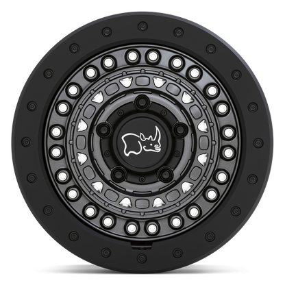 BLACK RHINO - BARRICADE GUN BLACK/BLACK ROCK 17X8.5 5X127 ET-18