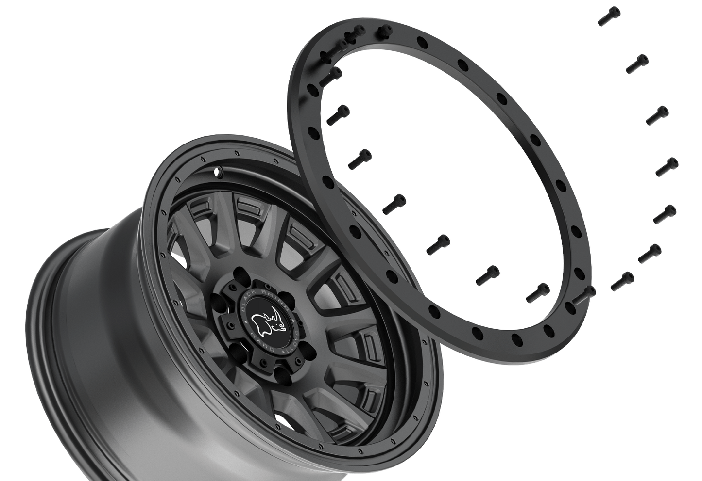 BLACK RHINO - DUGGER 6 LUG GUNBLACK 17X8.5  6X114.3 ET 10