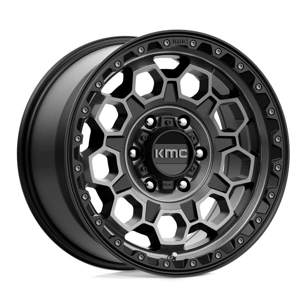 KMC - TREK SATIN BLACK WITH GRAY TINT  17X9.0 6X139.7 ET 0