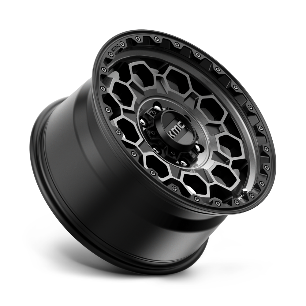 KMC - TREK SATIN BLACK WITH GRAY TINT  17X9.0 6X139.7 ET 0