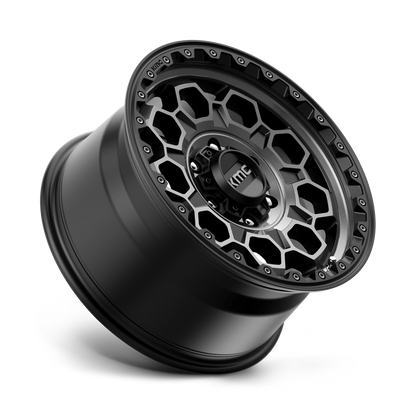 KMC - TREK SATIN BLACK WITH GRAY TINT  17X9.0 6X139.7 ET 0