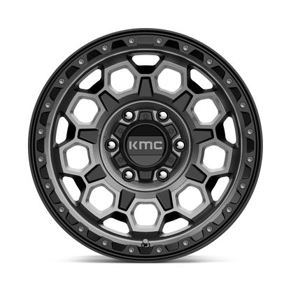 KMC - TREK SATIN BLACK WITH GRAY TINT  17X9.0 6X139.7 ET 0