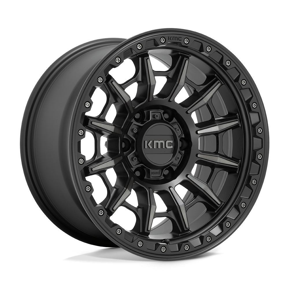 KMC - CARNAGE SATIN BLACK W/ GRAY TINT KM547 17X9.0 6X139.7 ET 0