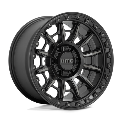 KMC - CARNAGE SATIN BLACK W/ GRAY TINT KM547 17X9.0 6X139.7 ET 0