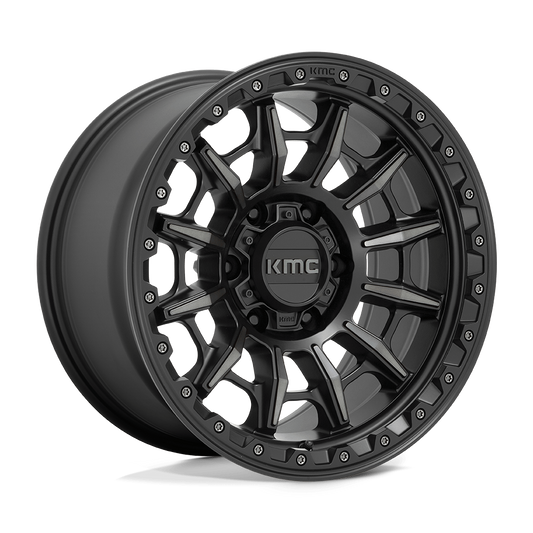 KMC - CARNAGE SATIN BLACK W/ GRAY TINT KM547 17X9.0 6X139.7 ET 0