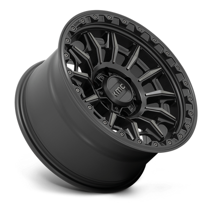 KMC - CARNAGE SATIN BLACK W/ GRAY TINT KM547 17X9.0 6X139.7 ET 0