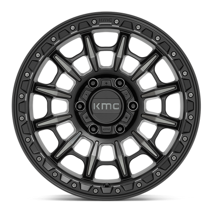 KMC - CARNAGE SATIN BLACK W/ GRAY TINT KM547 17X9.0 6X139.7 ET 0