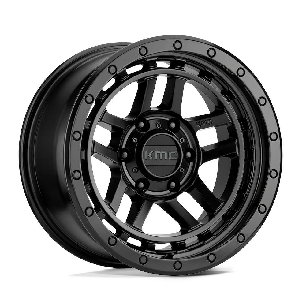 KMC - RECON SATIN BLACK 17X9.0 6X139.7 ET -12