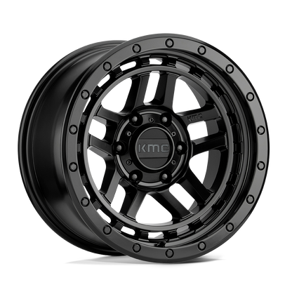KMC - RECON SATIN BLACK 17X9.0 6X139.7 ET -12