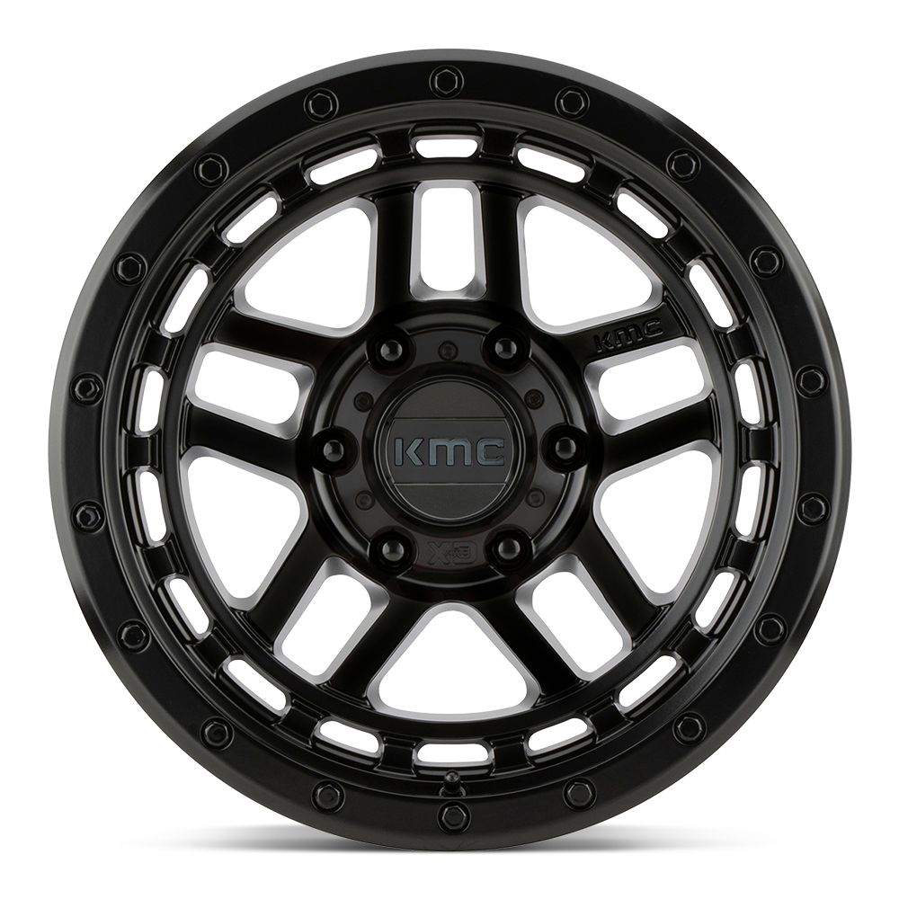 KMC - RECON SATIN BLACK 17X9.0 6X139.7 ET -12
