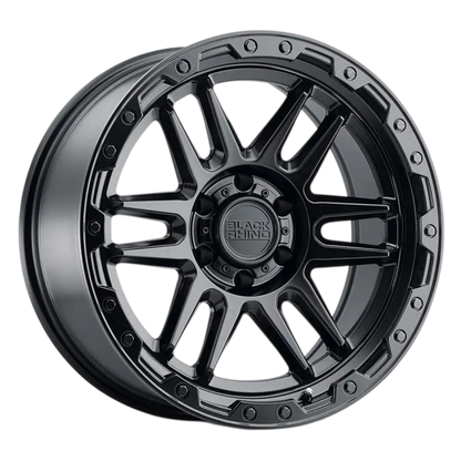 BLACK RHINO - APACHE MATTE BLACK/BLACK BOLT 17X8.5 6X114 ET 0