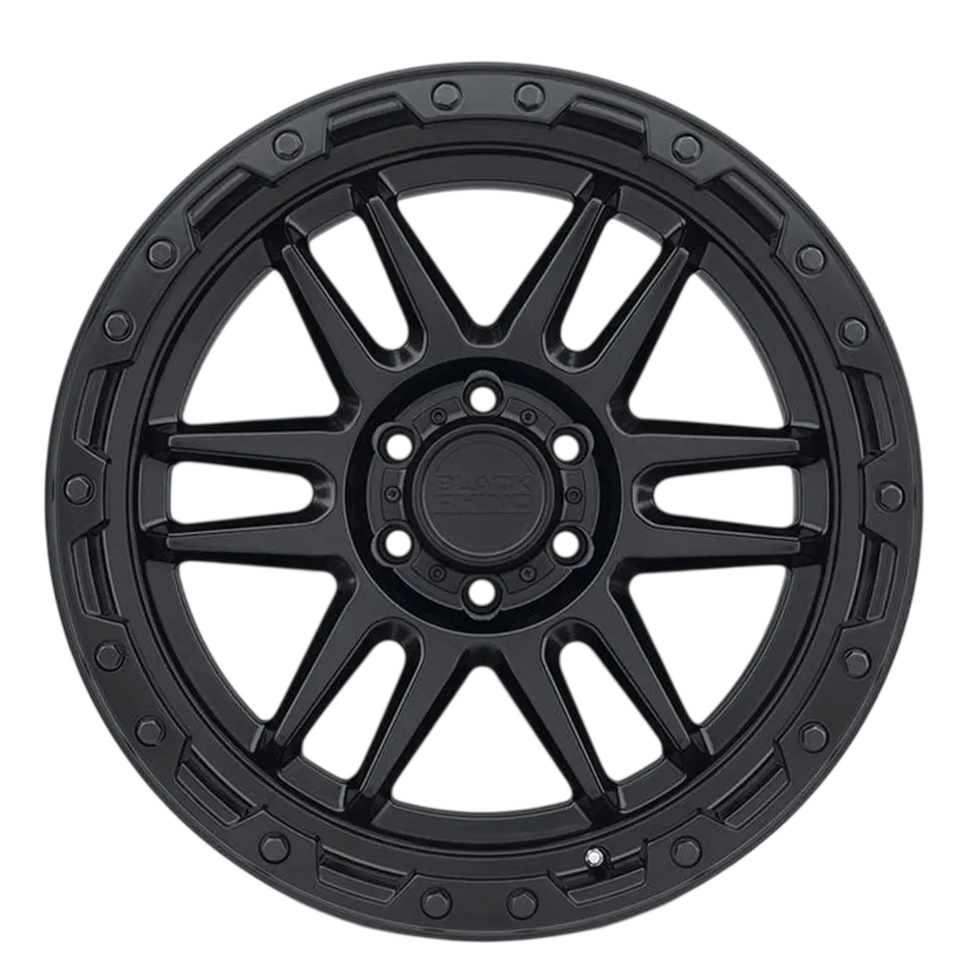 BLACK RHINO - APACHE MATTE BLACK/BLACK BOLT 17X8.5 6X114 ET 0