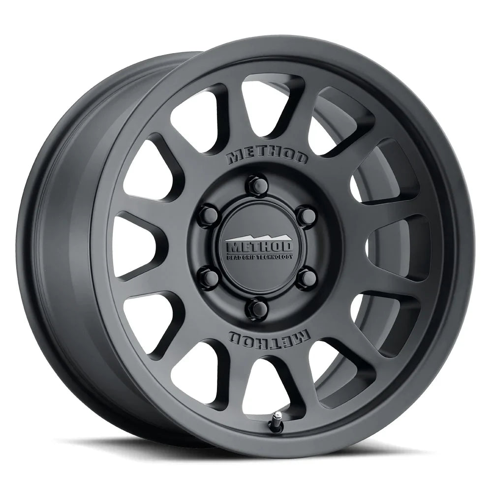 METHOD - MR703 MATTE BLACK 6x139.7 17X9 ET -12 BEAD GRIP