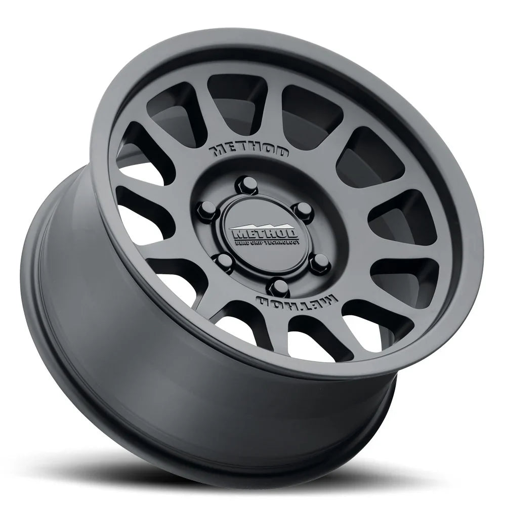 METHOD - MR703 MATTE BLACK 6x139.7 17X9 ET -12 BEAD GRIP