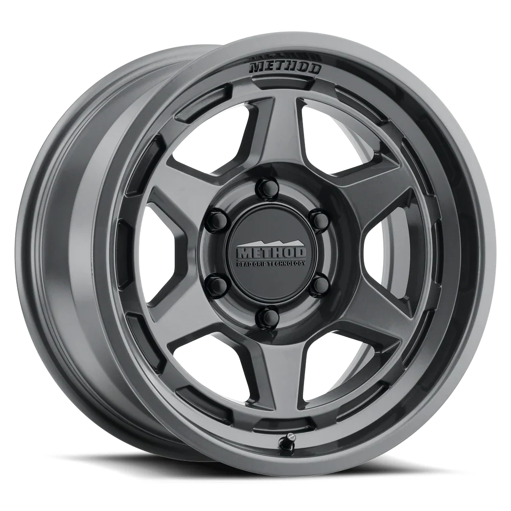 METHOD - MR708 GLOSS TITANIUM  5X127 17X8.5 ET 0 CB 71.5 BEAD GRIP