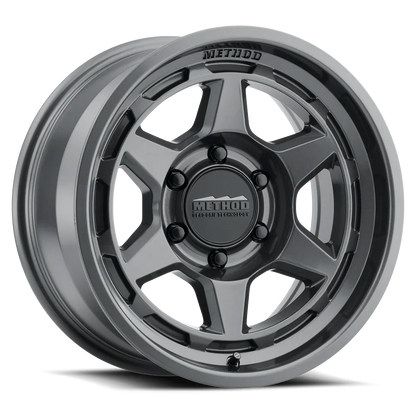 METHOD - MR708 GLOSS TITANIUM  5X127 17X8.5 ET 0 CB 71.5 BEAD GRIP