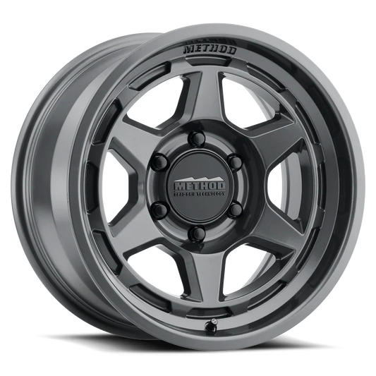 METHOD - MR708 GLOSS TITANIUM  5X127 17X8.5 ET 0 CB 71.5 BEAD GRIP