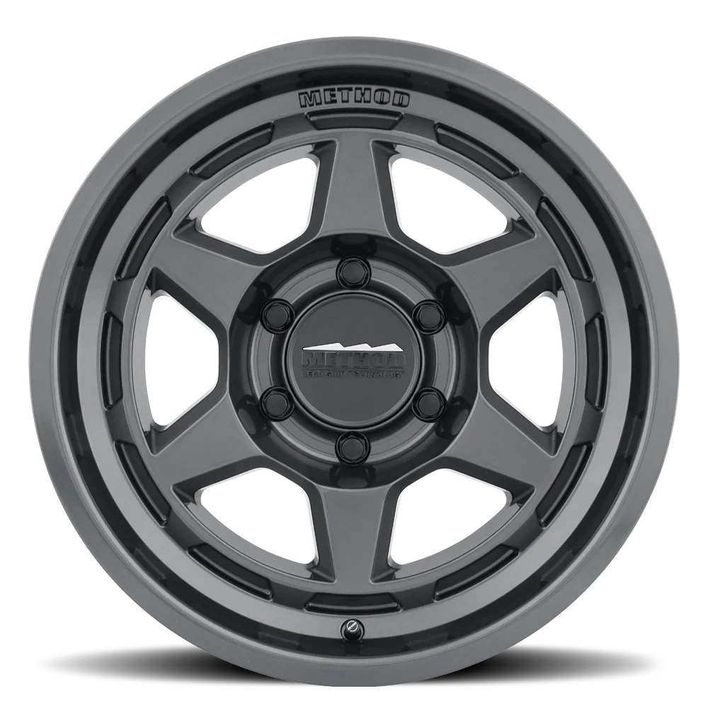 METHOD - MR708 GLOSS TITANIUM  5X127 17X8.5 ET 0 CB 71.5 BEAD GRIP