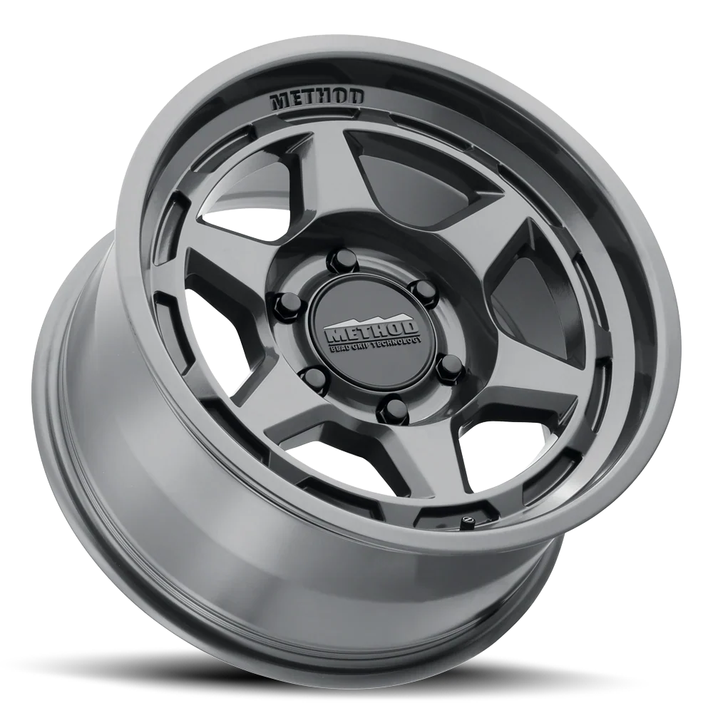 METHOD - MR708 GLOSS TITANIUM  5X127 17X8.5 ET 0 CB 71.5 BEAD GRIP