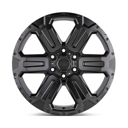 BLACK RHINO WANAKA MATTE GUNMETAL W/BRUSHE 17X8.5 6X139.7