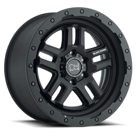 BLACK RHINO BARSTOW TEXTURED MATTE BLACK 20X9.5 6X139.7