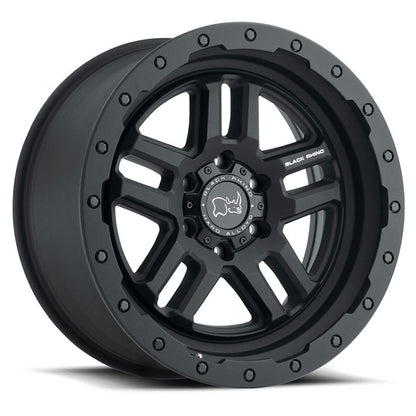 BLACK RHINO KELSO MATTE BLACK W/BLACK BOLT  20X9