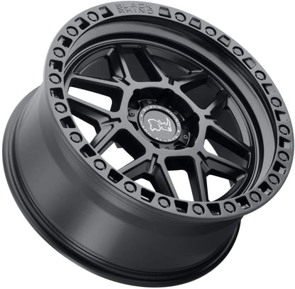 BLACK RHINO KELSO MATTE BLACK W/BLACK BOLTS 20X9.0 6X135