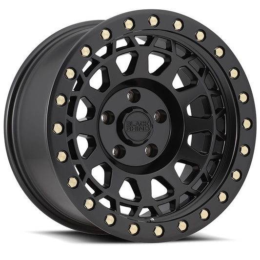 BLACK RHINO PRIMM MATTE BLACK BRASS BOLTS 17X9.0 6X139.7