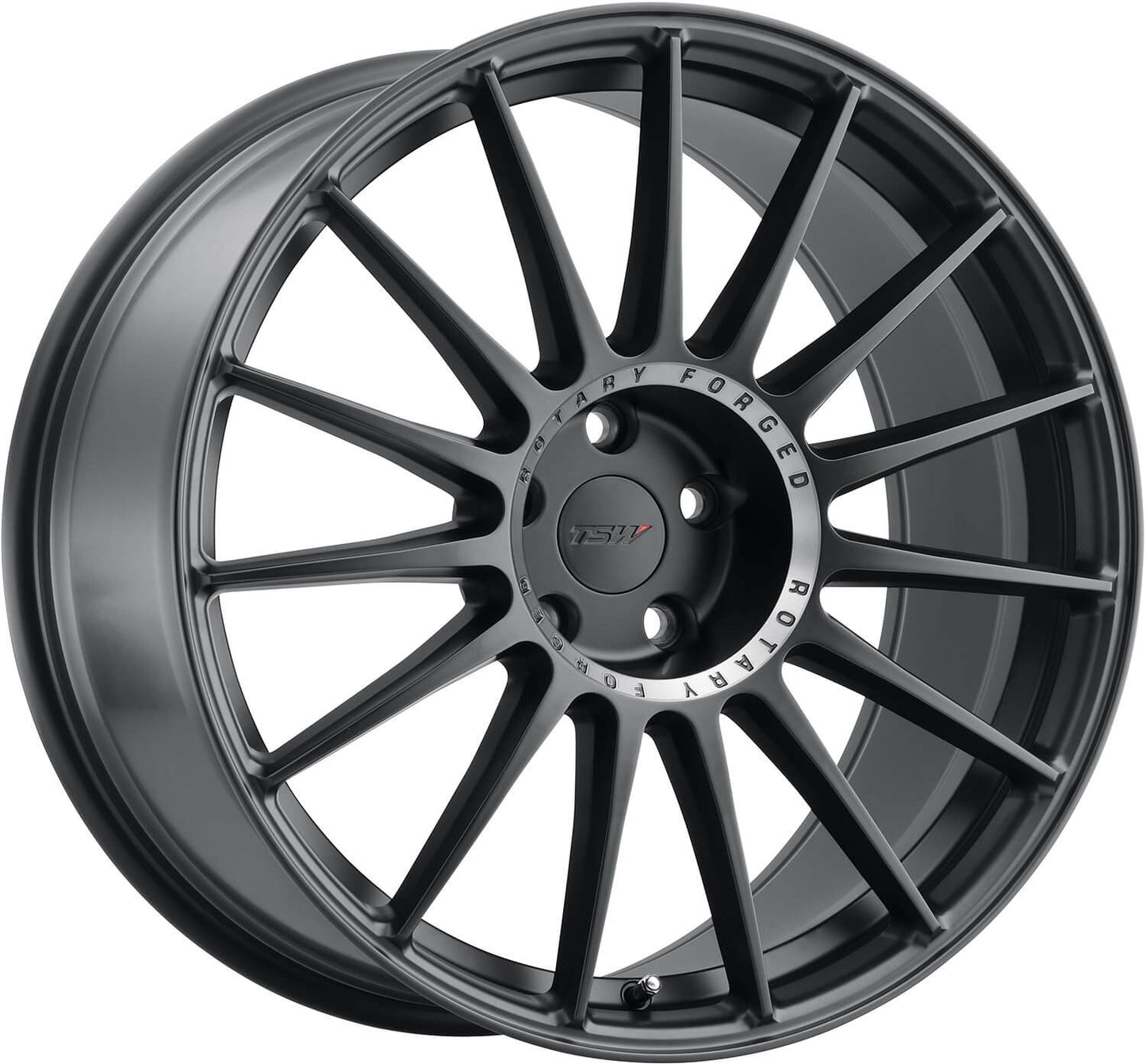 TSW Paddock Semi Gloss Black W/Machined Tinted Ring RF