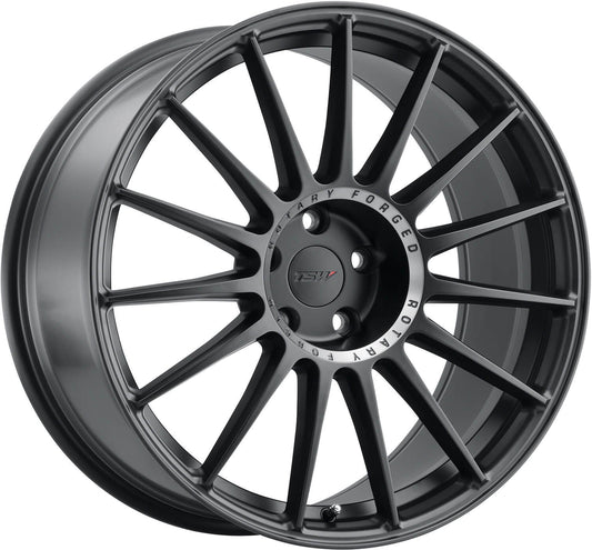 TSW Paddock Semi Gloss Black W/Machined Tinted Ring RF